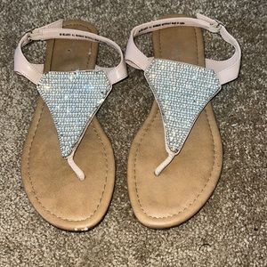 Women bling buckle sandals